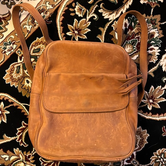 Genuine Cow Leather Backpack (Made in Vietnam). - Picture 1 of 5